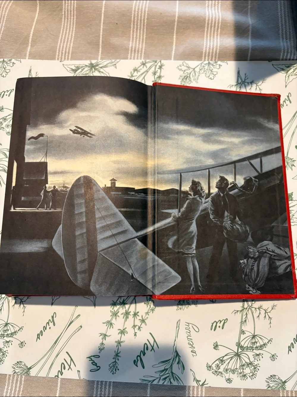 Vintage 1946 Blaze of Noon Hardcover Book by Ernest K. Gann -Red Cloth Bound